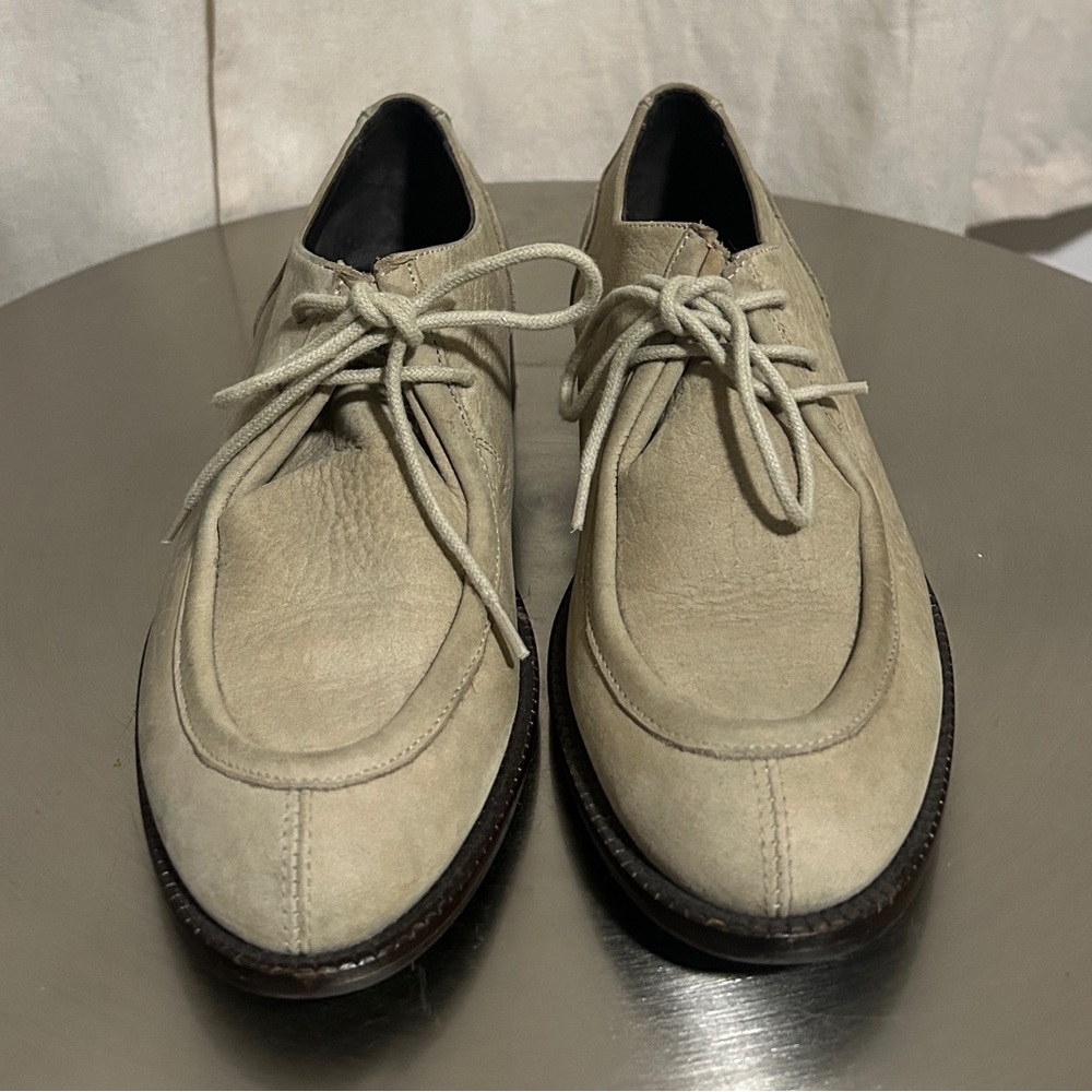 Can Pep Rey Cream Leather Shoes